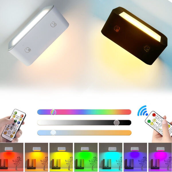 Double-sided Luminous USB Rechargeable Touch Adjustable Light Bedside Lamp - Image 2