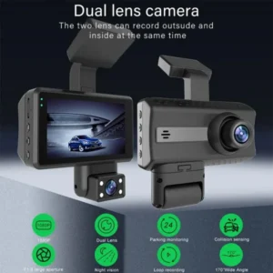 1080p Full HD Car Dashcam with Night Vision, Wide-Angle Lens, and Loop Recording – Best Dash Camera in Pakistan