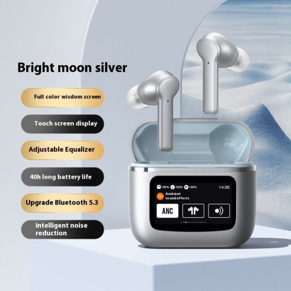 Touch Screen Wireless Noise Reduction In-ear Sports Game Bluetooth Headset - Image 9