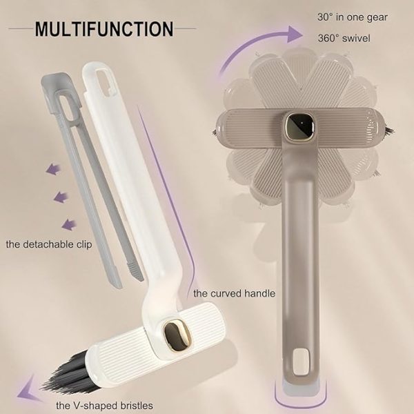Brush,360 Degree No Dead Corners Household Hard Bristle - Image 6