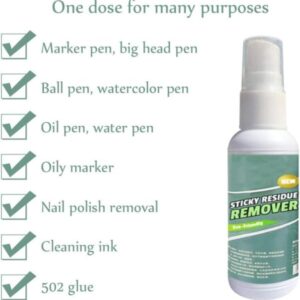 Sticky Stuff Remover Gel Spray, Portable Surface Safe Adhesive Remover,