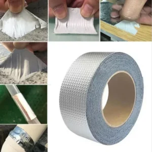 Super Sticky Aluminum Foil Butyl Rubber Tape Self Adhesive Waterproof For Roof Pipe Repair Tape (1.5 Meter)