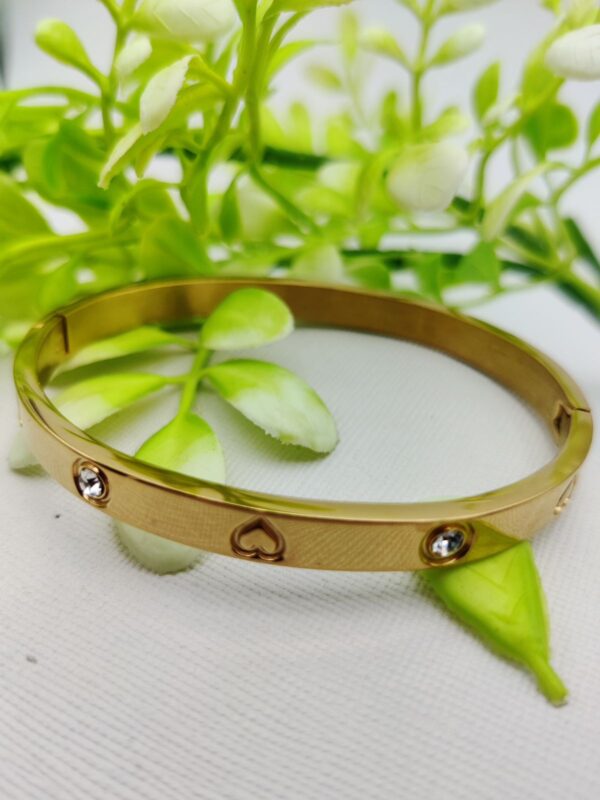 Adjustable Cartier Heart Charm Bracelet – Imported Luxury Bracelet | Best Quality Artificial Bracelet For Girls & Women | Bracelet For Every Occasion | Elegant Design - Image 3