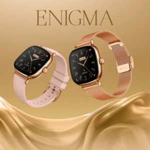 L-110 Enigma Diva Smartwatch for Women - A stylish smartwatch featuring AMOLED display, Bluetooth calling, Islamic features, dual straps, and IP68 waterproof rating.